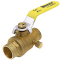 Product Image of 3/4" Sweat Full Port Forged Brass Ball Valve w/ Bleeder (Lead Free)