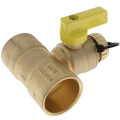 Product Image of 1-1/4" C x C T-Drain Valve (Lead Free)