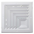 Product Image of 8" x 8" (Wall Opening Size) White 2-Way Corner Ceiling Diffuser (A505MS Series)