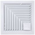 Product Image of 12" x 12" (Wall Opening Size)  White Ceiling Diffuser (A505MS Series)