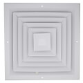 Product Image of 12" x 12" (Wall Opening Size) White Ceiling Diffuser (A504OB Series)