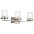 Product Image of Hendrik 24" 3 Light Vanity Light w/ Satin Etched Cased Opal Glass (Brushed Nickel)