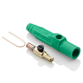 Product Image of 15 Series Cam-Type Male Plug, Contact & Insulator, Detachable, Crimp Tube Termination, #8, #4 AWG, 140A Max, Type 3R When Mated (Green)