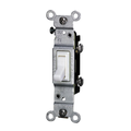 Product Image of 15A Single-pole Toggle Co/alr Switch, Grounding (White)
