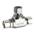 Product Image of 3/8" OD Female Comp x 3/8" OD Comp x 3/8" OD Comp Retrofit Tee, Lead Free (Chrome Plated)