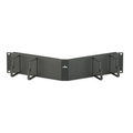 Product Image of Angled Horizontal Patch Cord Organizer, 2 Ru, 2" D-rings