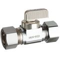 Product Image of 1/2" Nom Comp (5/8" OD) x 5/8" OD Comp Straight Supply Stop, Lead Free (Chrome Plated)
