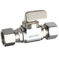 Product Image of 3/8" Nom Comp. x 1/2" OD Comp. Straight Retrofit Valve, Lead Free (Chrome Plated)