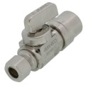 Product Image of 1/2" Female CPVC x 3/8" OD Comp Straight Supply Stop, Lead Free (Chrome Plated)