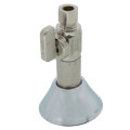 Product Image of 1/2" PEX Crimp Ext. x 3/8" OD Compression Straight Finishing Valve w/ 7/8" OD Deep Bell Escutcheon, Lead Free