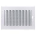 Product Image of 10" x 6-1/2" Fin Steel Register 1-way (White)