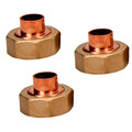 Product Image of 1/2" Sweat Union for 5120 Water Temperature Mixing Valve with Gauge (Set of 3)