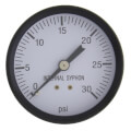 2-1/2" Round Steam Pressure Gauge, 0-30 psi