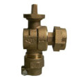 74612B-22 1" x 3/4" x 3/4" CTS x Meter Full-Port Ball-Style Angle Meter Valve w/o Check (Lead-Free)