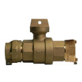 Product Image of 76100-22-55 3/4" CTS x IP Straight Ball Valve Curb Stop (No-Lead Brass)
