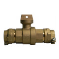 Product Image of 76100-22 1" Straight Ball Valve Curb Stop, CTS x CTS (No-Lead Brass)
