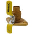 Product Image of 3/4" Sweat Uni-Flange Isolator Ball Valve w/ Detachable Rotating Flange