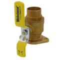 Product Image of 1-1/2" Sweat Full Port Brass Uni-Flange Isolator Ball Valve w/ Detachable Rotating Flange