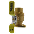 Product Image of 1-1/2" Sweat Full Port Brass Uni-Flange Isolator Ball Valve w/ Detachable Rotating Flange (High Velocity)