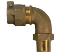 74779M-22 2" CTS x MNPT Quarter Bend (No-Lead Brass)