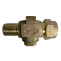 74701Q 1-1/4" AWWA x Q CTS Plug-Style Corporation Stop (Lead-Free)