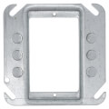 Product Image of 4" Steel Square Device Cover, Keyed for Plaster - 1/4" Raised