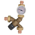Product Image of 1/2" Press Union AngleMix 3-Way Thermostatic Mixing Valve