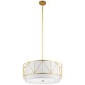 Product Image of Birkleigh 11.5" 4 Light Pendant Classic w/ Satin Etched Glass (Gold)