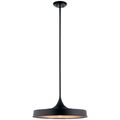 Product Image of Elias 9.75" 1 Light Convertible Pendant (Black)