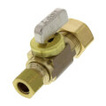 Product Image of 1/2" Nom Comp. (5/8" OD) x 3/8" OD Comp. Straight Stop Valve, Lead Free (Brass)