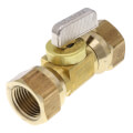Product Image of 1/2" FIP x 1/2" FIP Straight Stop Valve, Lead Free (Rough Brass)