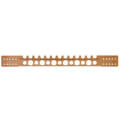 Product Image of 2" x 20" Secure-All Flat Stub Out Bracket, Copper Plated Steel, 18 GA (14" Bracketing Area)