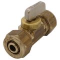 Product Image of 1/2" PEX-AL-PEX x 1/2" PEX-AL-PEX Compression Ball Valve, Lead Free (Rough Brass)
