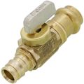 Product Image of 1/2" Expansion PEX x 1/2" Female Press Straight In-Line Stop & Isolation Valve, Lead Free (Rough Brass)