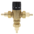 Product Image of 1/2" PEX Crimp MIXCAL 3-Way Adjustable Thermostatic and Pressure Balanced Mixing Valve 