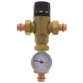 Product Image of 1/2" Press MIXCAL 3-Way Thermostatic Mixing Valve w/ Gauge