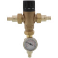 Product Image of 1/2" PEX Expansion MIXCAL 3-Way Thermostatic Mixing Valve w/ Temp Gauge & Check Valve (Lead Free)