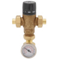 Product Image of 1/2" Sweat MIXCAL 3-Way Thermostatic Mixing Valve w/ Temperature Gauge