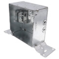 Product Image of 4" Steel Square Box w/ 1/2" & 3/4" Knockouts, CV Bracket and Clamp
