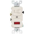 Product Image of Duplex Style Single Pole Pilot Light Combination Switch, 15A - Light Almond (120V)