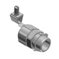 Product Image of 1/2" Non Insulated Steel Liquid Tight Connector w/ External Grounding Connector, Revolver Lug