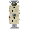 Product Image of Heavy-Duty Industrial Specification Grade, Duplex Receptacle, 2P, 15A - Ivory (125V)