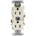Product Image of Heavy-Duty Industrial Specification Grade, Duplex Receptacle, 2P, 15A - Light Almond (125V)