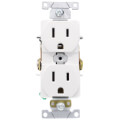Product Image of Industrial Specification Grade, Smooth Face Duplex Receptacle, 20A, 125V (White)