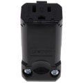 Product Image of Industrial Grade 2-Piece Connector, 15A, NEMA 5-15R - Black (125V)