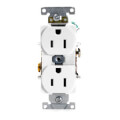 Product Image of Industrial Specification Grade, Smooth Face Duplex Receptacle, 15A, 125V (White)