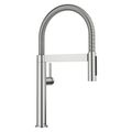 Product Image of Blancoculina Mini II Pull-Down Dual-Spray Kitchen Faucet, 1.5 GPM - PVD Steel