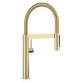 Product Image of Blancoculina Mini II Pull-Down Dual-Spray Kitchen Faucet, 1.5 GPM - Satin Gold