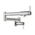 Product Image of Blancoculina II Wall-Mounted Pot Filler w/ 2 Single-Lever Handles, 1.5 GPM - PVD Steel