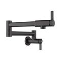 Product Image of Blancoculina II Wall-Mounted Pot Filler w/ 2 Single-Lever Handles, 1.5 GPM - Matte Black